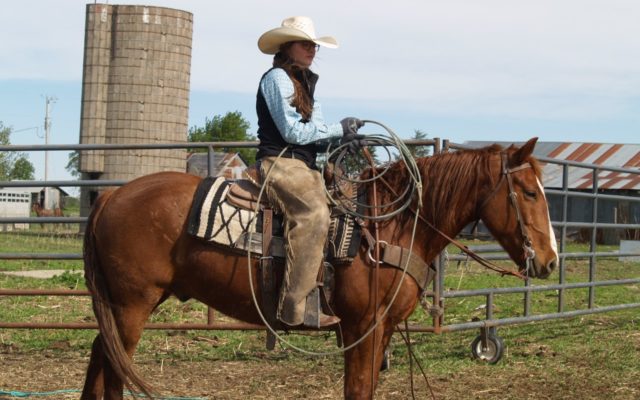 On Horseback Doing What Needs Done, Dwight Teenager Is Cowgirl Most Apparent