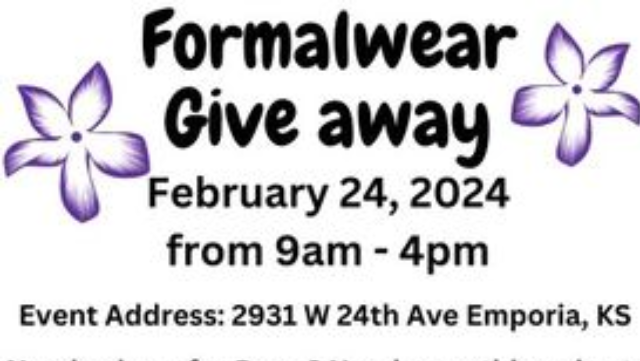 Formalwear Give Away!