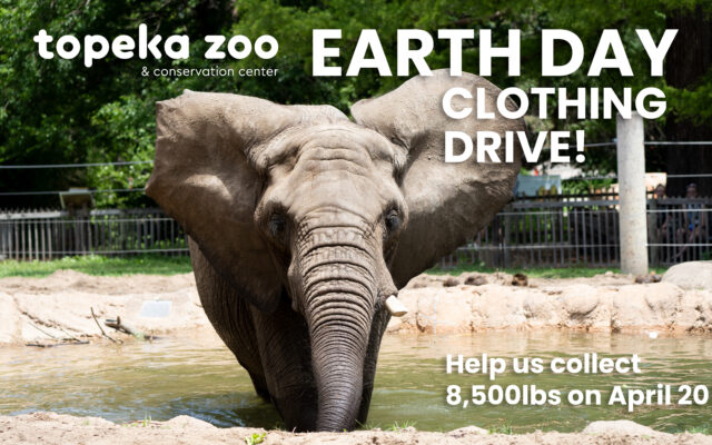 The Topeka Zoo Kicks Off a Community Challenge to Collect 8,500 Pounds of Gently Used Clothing and Shoes During Earth Day Celebration